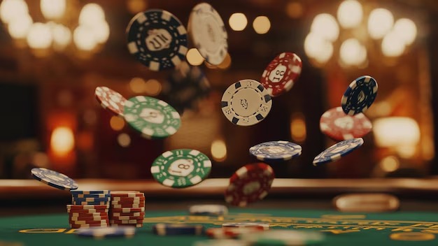 Caishen Blackjack table interface with card display and betting controls